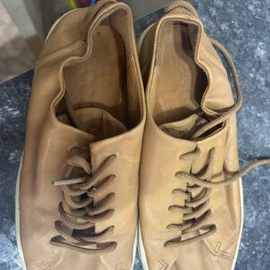 Ecco  Leather Sneakers in Light Brown